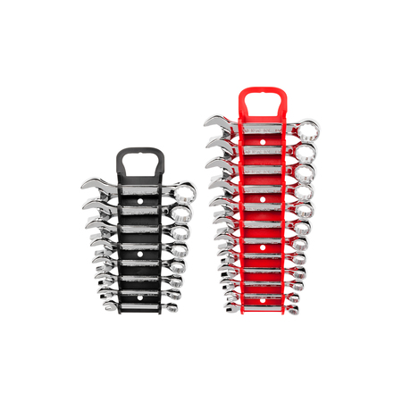 TEKTON Stubby Combination Wrench Set with Holder, 20-Piece (5/16-3/4 in., 8-19 mm) WCB91601